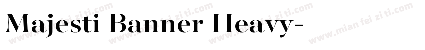 Majesti Banner Heavy字体转换